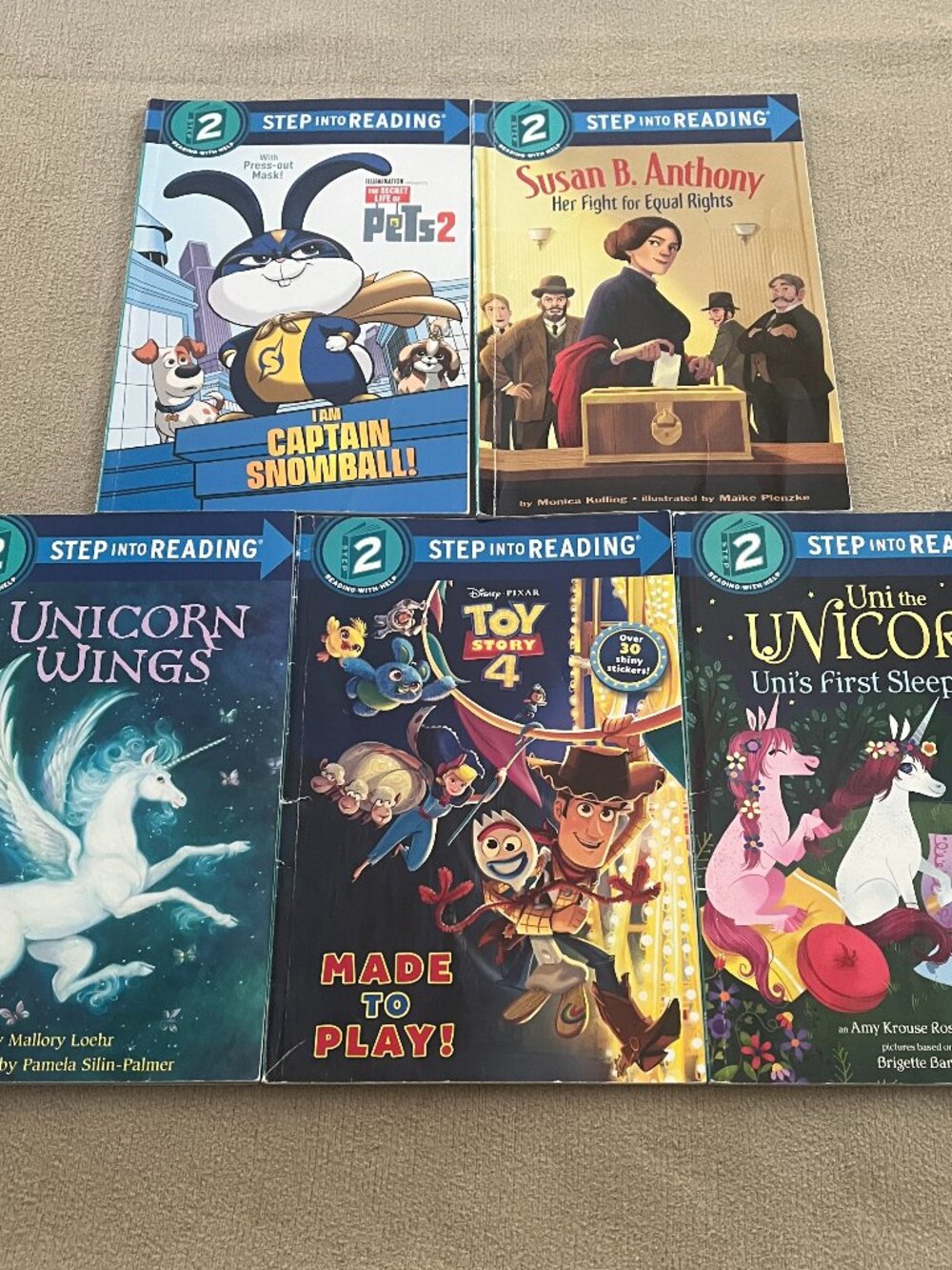 Step into Reading Children's Level 2 Books Lot of 9 Paperback New